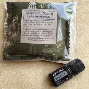 Balsam Fir Sachet + doTERRA Balsam Fir Essential Oil Set | Forest Scent 2027 Exp
